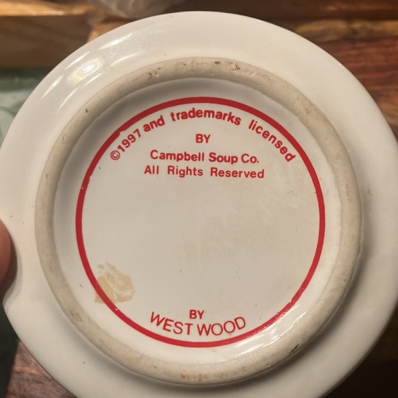 Vintage Campbell's Soup Cups, Napkin Holder and Spoon Holder - Picture 10 of 10